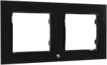 Shelly Accessories "Wall Frame 2" Wandtaster Rahmen 2-fach Schwarz