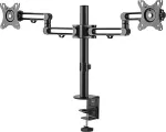 StarTech .com Double Monitor Arm for Desk Mounting Desk Clamp VESA Compatible