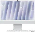 APPLE 24-inch iMac with Retina 4.5K display, Nano glass: Apple M4 chip with 10-core CPU and 10-core GPU, 256GB SSD, 16GB - Silver