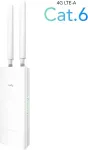 CUDY Indoor/Outdoor 4G Cat 6 AC1200 Wi-Fi Router, LT700 Outdoor 1.0 wireless router Gigabit Ethernet Dual-band (2.4 GHz / 5 GHz) White