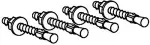 ERGOTRON KITHARDWARESTUD ANCHORS3/8-16X3