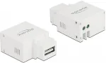 DeLOCK Keystone Modul mit USB Typ-A Ladebuchse 2,1 A wei&szlig;