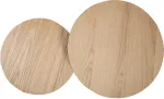 Home4you Abilauad HELENA 2tk komplektis D50xH45cm, D40xH40cm, tamm