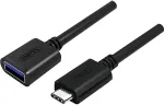 UNITEK ADAPTER USB TYP-C TO USB AF 0,15m; Y-C476BK