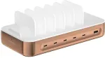 4SMARTS Ladestation Team 100W 5C/1A inkl. 6 Kabel, kupfer