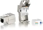EQUIP Keystone Jack geschirmt Cat6 LSA Prem. wzf 8Stk sil Polybeutel