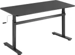 LogiLink Manually adjustable sit-stand desk EO0027 | 70-117 cm | Maximum load weight 40 kg | Black