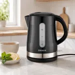 Veekeetja BROCK WK 9904 BK Kettle With 360 Degree Base 1,7L 2200W Black/Steel