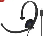 Koss | Headphones | CS195 USB | Wired | On-Ear | Microphone | Black