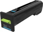 Tooner LEXMARK Cyan 22000 sider Toner 72K2XCE