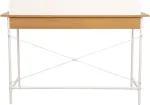 Home4you Kirjutuslaud FERDIE 120x48xH88cm, saar/valge