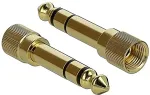 DELOCK Klinkenverl&auml;ngerungskabel 3,5 mm 3 Pin Stecker zu Buchse mit 6,35 mm Schraubadapter 5 m