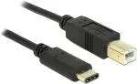 DeLOCK USB Kabel Delock C -> B St/St 2.00m schwarz