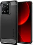 Spigen Kaitse&uuml;mbris Rugged Armor, Xiaomi 13T / 13T Pro, must,