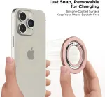 Tech-Protect Telefoni s&otilde;rmer&otilde;ngas / tugijalg MagSafe Phone Ring, roosakuldne, MagSafe magnetkinnitusega,