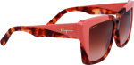 Ferragamo P&auml;ikeseprillid WOMEN SF1060S-641 (L&auml;&auml;ts/Sild/K&otilde;rvakaar) 55/14/140 mm