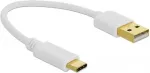 DeLOCK USB Ladekabel Typ-A zu USB Type-C 15cm wei&szlig;