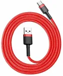 Baseus 6953156278219 mobile phone cable Red 1 m USB A USB C