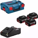 Bosch . BATTERY 18V 5,0Ah x3 +CHARGER GAL 18V-40 +LB