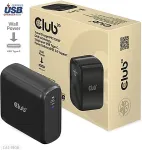 Club3D Travel Charger 100 Watt GAN technology, USB-IF TID certified, Single port USB Type-C, Power Delivery(PD) 3.0 Support