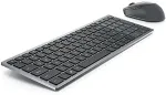 Klaviatuur Dell | Keyboard and Mouse | KM7120W | Keyboard and Mouse Set | Wireless | Batteries included | Bluetooth | Wireless connection | Russian | Titan Gray
