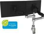 R-GO Tools CAPARO4 D2 DOUBLE MONITOR ARM PRESSURE 3-9KG BLACK/SILVER