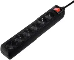 Hama Pikendusj. 6-Way, Switch, 3m, Black