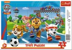 Trefl PAW PATROL Pusle raamis K&auml;papatrull, 15 osa