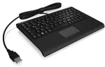 Klaviatuur Keysonic Super Mini Tastatur Touchpad ACK-3410 DE Schwarz
