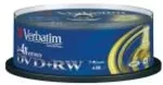 Toorikud VERBATIM 1x25 DVD+RW 4,7GB 4x Speed, matt silver