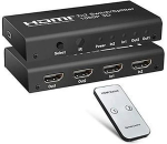PREMIUMCORD HDMI switch 2:2, 3D, 1080p, remote control