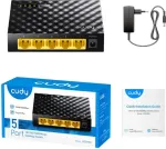 CUDY GS105D network switch Unmanaged Gigabit Ethernet (10/100/1000) Black
