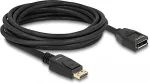 DeLOCK DisplayPort 1.2 Verl&auml;ngerungskabel 4K 60 Hz 5 m