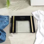 Kaalud Salter SA00550BGCFAS Glass Analyser Bathroom Scale Black/Gold