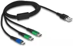 DELOCK USB Type-C kabel 1m Sort