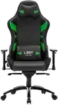L33T GAMING Elite V4 - PU nahk - must-roheline - 160367 | m&auml;nguritool