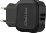 QOLTEC Charger 17W | 5V | 3.4A | 2xUSB