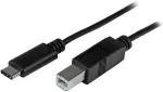 StarTech.com USB-C auf USB-B Kabel - St/St - 2,0m- USB2.0 - USB Typ C Druckerkabel - USB2.0 Typ-C zu Typ-B Kabel - USB-Kabel - USB Typ C (M) bis USB Type B (M) - Thunderbolt 3 / USB2.0 - 2,0m - Schwarz (USB2CB2M)