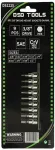 DSDTOOLS 3/8" SAE kuuskantv&otilde;tmete komplekt 9 tk r&ouml;&ouml;baste peal DS1225