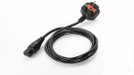 ZEBRA - Stromkabel - BS 1363 (W) - IEC 320 EN 60320 C13 - 1,8m - 90-Grad-Anschluss - f&uuml;r P/N: PWRS-14000-148R, PWRS-14000-241R (50-16000-219R)