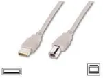 Digitus USB 2.0 Anschlusskabel, Typ A - B St/St, 1.8m beige