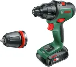 Bosch cordless impact drill AdvancedImpact 18 (green/black, 2x Li-ion battery 1.5Ah, case, POWER FOR ALL ALLIANCE)