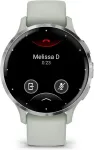 Garmin Venu 3S 3.05 cm (1.2") AMOLED 41 mm Digital 390 x 390 pixels Touchscreen Grey, Silver Wi-Fi GPS (satellite)
