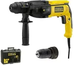 Stanley | 2.4J SDS Plus Hammer Drill With Quick Change Chuck, Kitbox | SFMEH210K-QS | 800 W