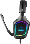 Sven Gaming headphones with microphone AP-U750MV, black (USB, RGB)