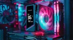 Modecom CPU air cooler Volcano 0C T102 LCD ARGB 120 black