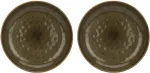 Rose&Tulipani Set of 2 round bowls Concerto Grigio Tortora - Grey-brown, 30 cm