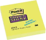 Post-it M&auml;rkmepaber Super Sticky 76x76 mm, kollane