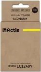 Tooner ACTIS KB-1240Y Ink (replacement for Brother LC1240Y/LC1220Y; Standard; 19 ml; yellow)