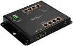 Startech .com 8-Port PoE+ Gigabit Ethernet Switch plus 2 SFP Connections - Managed - Wall Mount with Front Access - Switch - verwaltet - 8 x 10/100/1000 (PoE+) + 2 x SFP - an DIN-Schiene montierbar, wandmontierbar - PoE+ (200 W)